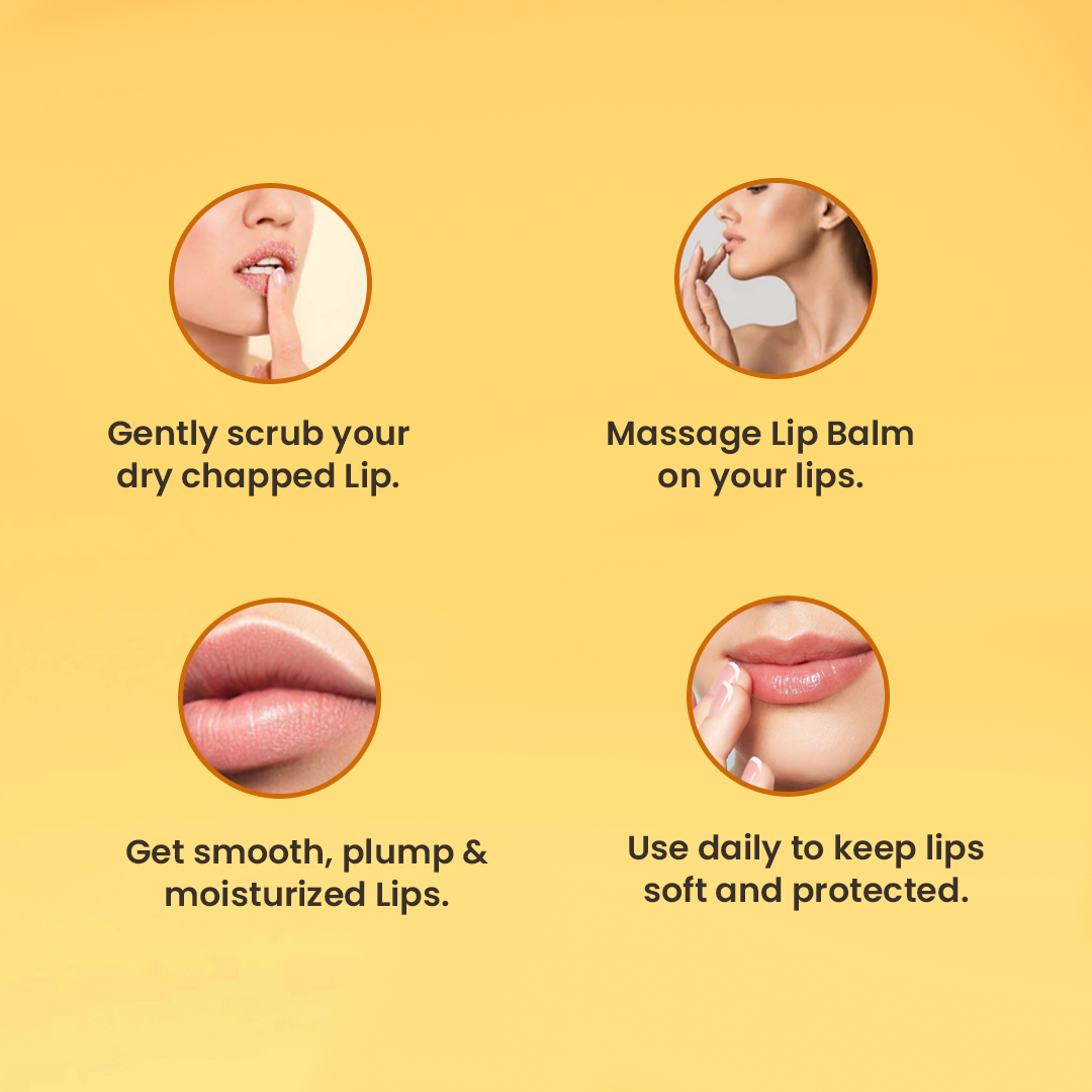 Orange Lip Balm || 100% Organic, Paraben Free || Lip Moisturiser || 10GM
