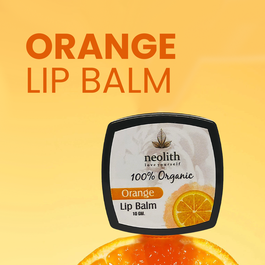 Orange Lip Balm || 100% Organic, Paraben Free || Lip Moisturiser || 10GM