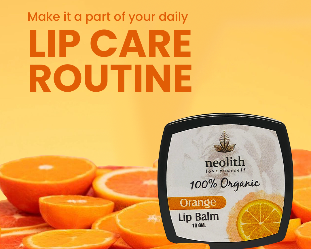 Orange Lip Balm || 100% Organic, Paraben Free || Lip Moisturiser || 10GM