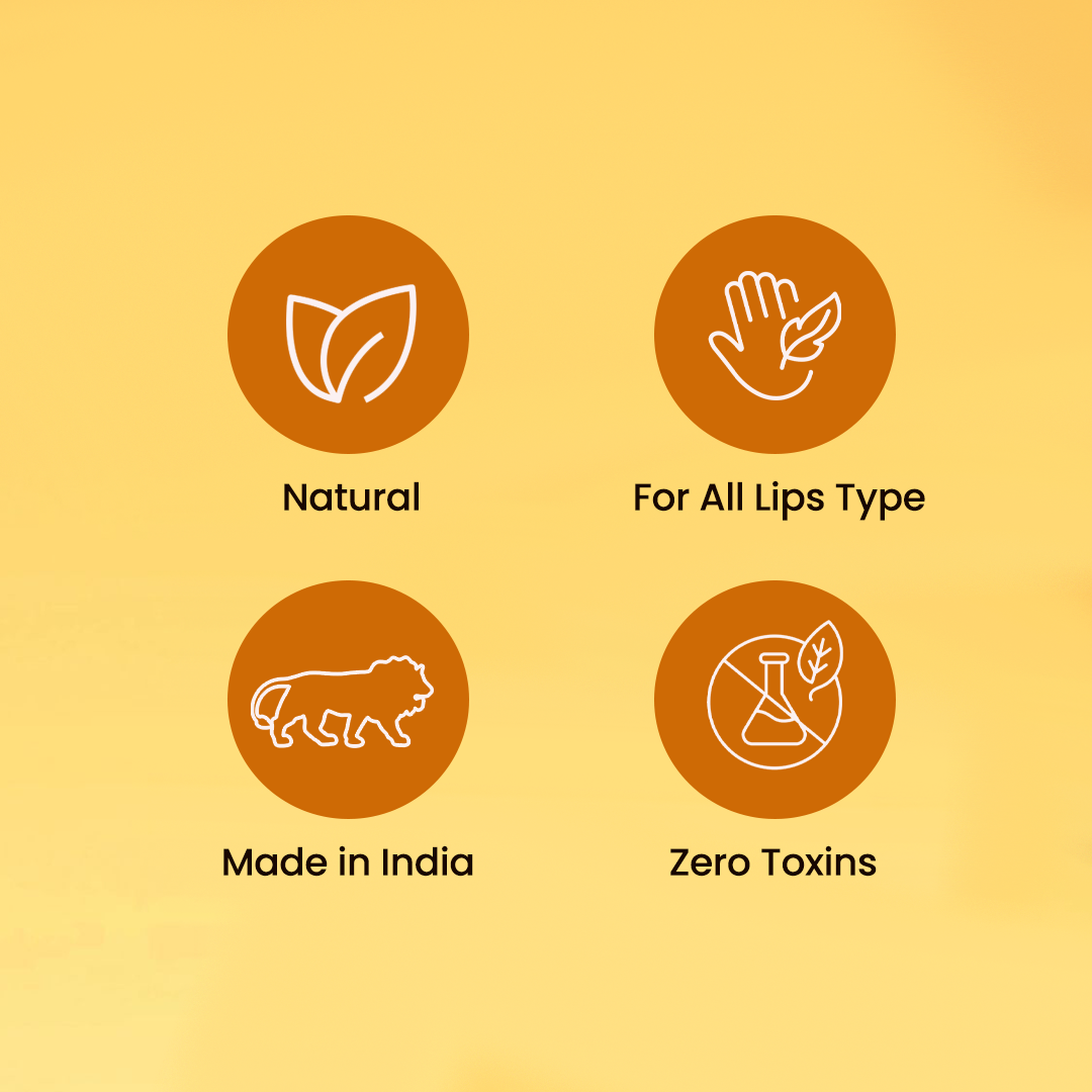 Orange Lip Balm || 100% Organic, Paraben Free || Lip Moisturiser || 10GM