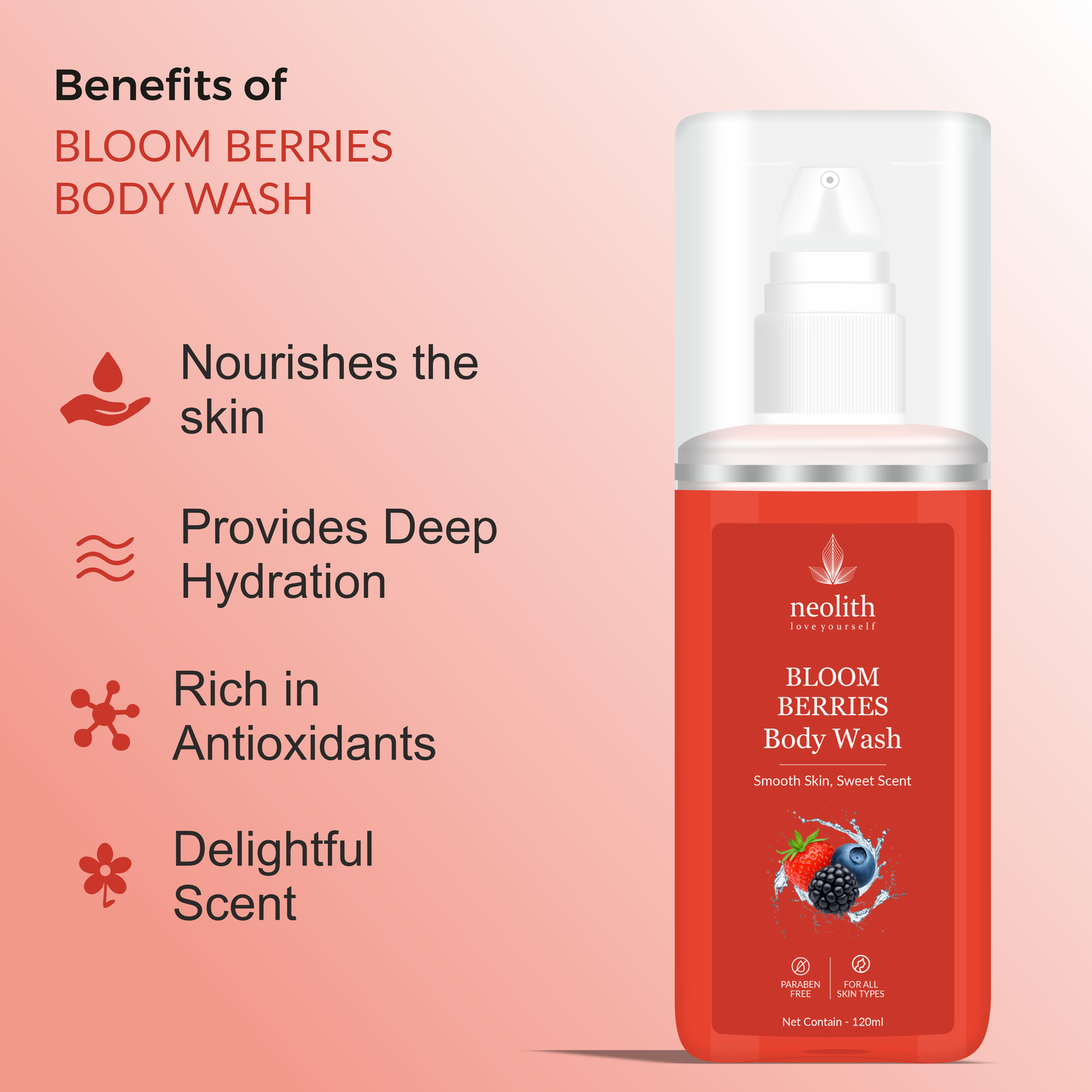 Bloom Berries Body Wash 120Ml