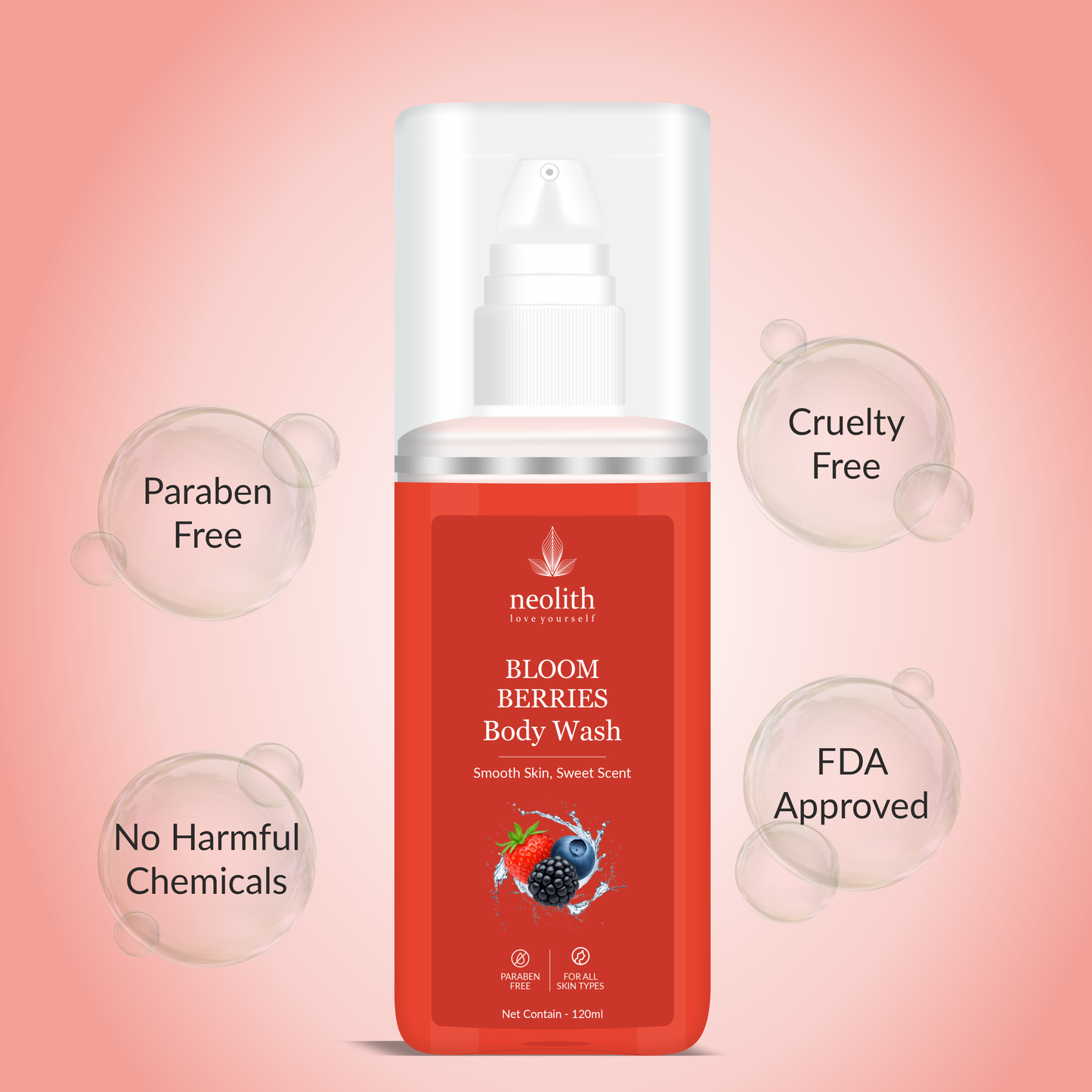 Bloom Berries Body Wash 120Ml