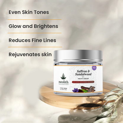 Saffron & Sandalwood Night Cream - 30gm