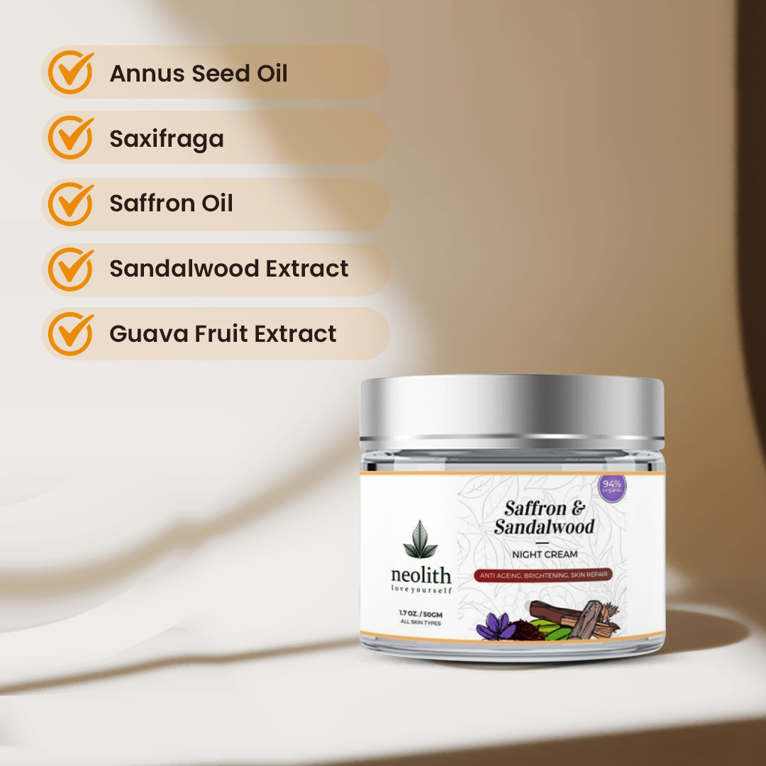 Saffron & Sandalwood Night Cream - 30gm