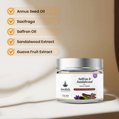 Saffron & Sandalwood Night Cream - 30gm