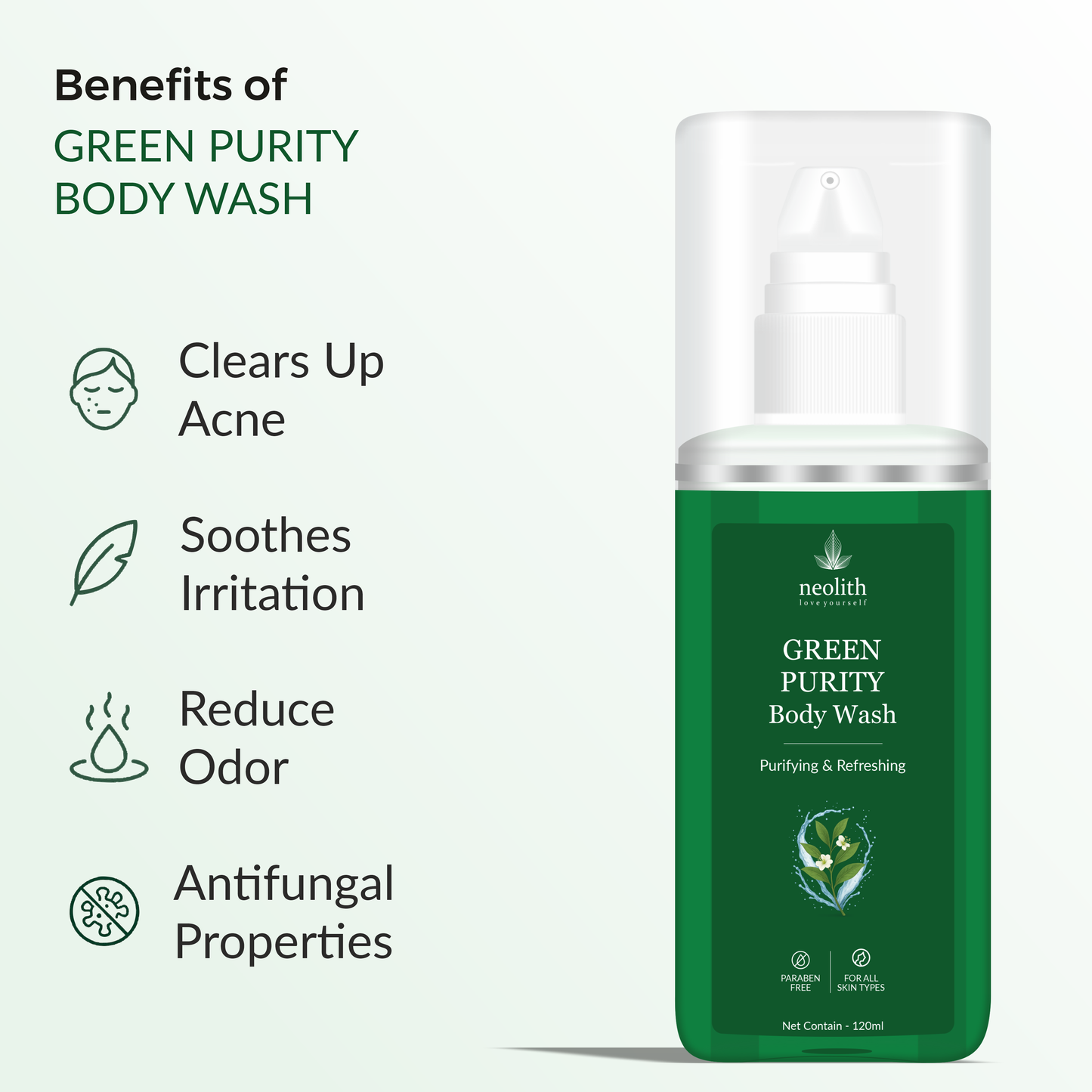 Green Purity Body Wash 120ml