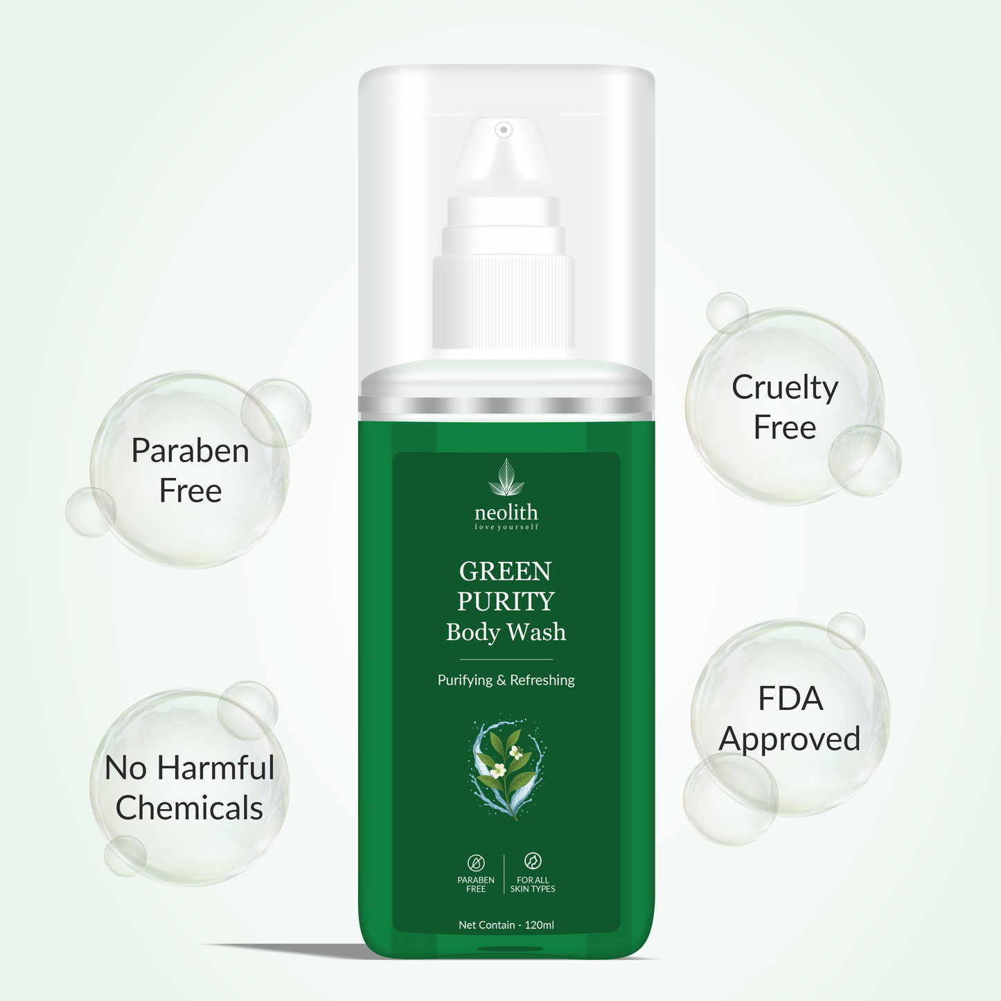 Green Purity Body Wash 120ml