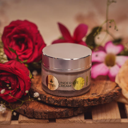 Neolith Under Eye Cream (50 gm) for Dark Circle, Anti Fatigue, Reduces Puffiness, Reduce Wrinkles and Fine lines, with Aloe vera & Kokum Butter || 92% Organic Eye cream for Women & Men