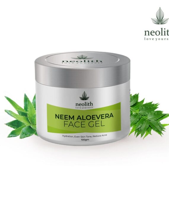 Neolith Neem Aloe Vera Soothing & Hydrating Gel || Non-Toxic For Acne, Scars, Glowing & Radiant Skin Treatment || Paraben Free, Vegan ||100 Gm