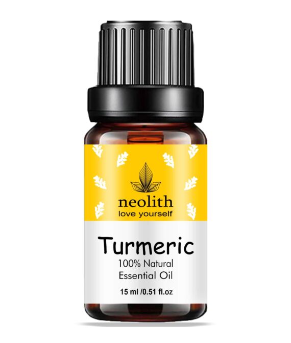 Neolith Turmeric Oil Essential Oil 100% Pure & Natural Therapeutic Grade, Undiluted, Organic For Hair & Skin, 15ml