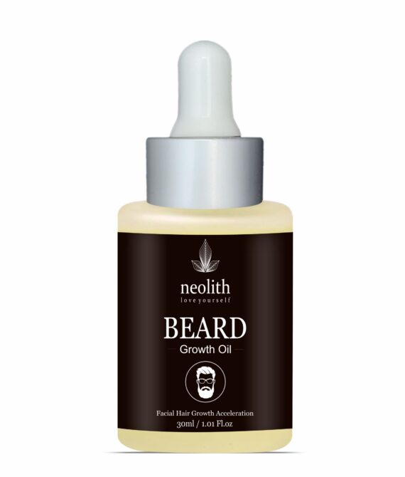 Neolith Men’s Beard Growth Oil, 30 ML || Non Greasy, No Mineral Oils, No Paraben, No Sulphate, No Silicone || Beard and Moustache Growth Actives