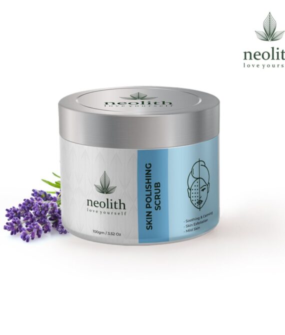 Neolith Skin Polishing Face Scrub with Vitamin E and Almond Oil (100gm) for Gentle Exfoliation and Tan Removal, Black Heads Removal