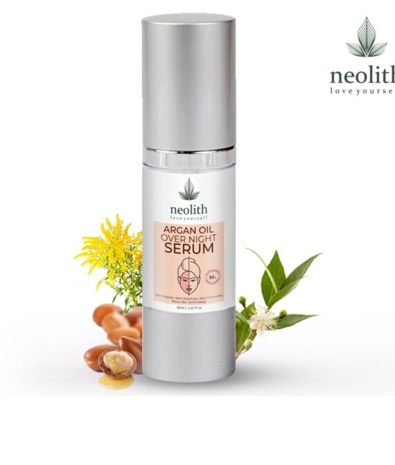 Neolith Argan Oil Over Night Face Serum || Anti Aging, Skin Tightening, Skin Brightening || No Parabens, Sulphates, Silicon, Mineral Oil || 30 ML